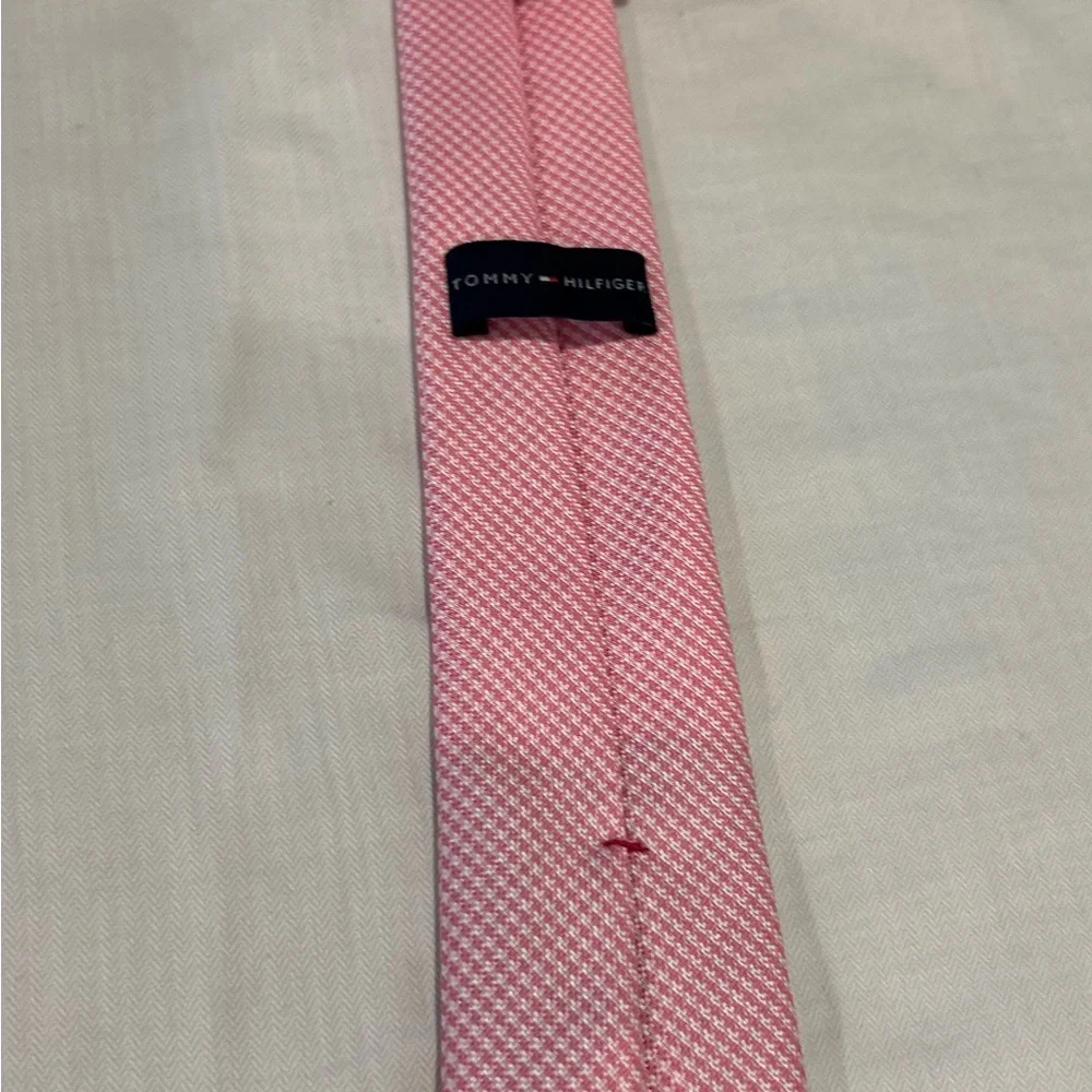 Tommy Hilfiger Pink Patterned Tie
